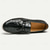 billige Loafers-krokodillemønster loafers for menn med slip-on design – uformelle sko i imitert skinn med hvit såle