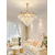 voordelige Kroonluchters-led kroonluchter 50/65cm 9/12 kop lamp niet inbegrepen gegalvaniseerde afwerking kristal metaal moderne eigentijdse stijl slaapkamer eetkamer mini hanger 110-240v