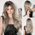 cheap Synthetic Trendy Wigs-Synthetic Wig Uniforms Career Costumes Princess Straight kinky Straight Middle Part Layered Haircut Machine Made Wig 22 inch Light golden Synthetic Hair Women&#039;s Cosplay Party Fashion Blonde