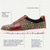 cheap Premium Leather Sneakers-Men&#039;s Woven Multicolor Lace-Up Sneakers - Stylish Casual Shoes with Premium Cowhide Leather Accents