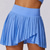 cheap Yoga Shorts &amp; Bikers-Women&#039;s Yoga Skirt Ruched with Phone Pocket High Waist Yoga Gym Workout Pilates Shorts Black White Sky Blue Sports Activewear Stretchy Slim