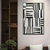 cheap Oil Paintings-Handmade Oil Painting Canvas Wall Art Decoration Abstract Black and White Minimalism Modern for Home Decor Rolled Frameless Unstretched Painting
