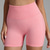 cheap Yoga Shorts &amp; Bikers-Women&#039;s Joggers Gym Shorts Yoga Pants Ribbed Lightweight High Waist Yoga Fitness Gym Workout Shorts Amethyst Pink Fuchsia Fall Sports Activewear Micro-elastic Skinny