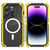 cheap iPhone Cases-Phone Case For iPhone 15 Pro Max iPhone 14 Pro Max Back Cover Magnetic Adsorption Translucent Support Wireless Charging Shockproof PC Metal Silicone