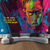 halpa taidekudokset-katu graffiti trippy roikkuu kuvakudos seinä taide iso kuvakudos seinämaalaus sisustus valokuva tausta peitto verho koti makuuhuone olohuone sisustus