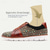 cheap Premium Leather Sneakers-Men&#039;s Woven Multicolor Lace-Up Sneakers - Stylish Casual Shoes with Premium Cowhide Leather Accents