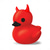cheap Statues-Lil&#039; Devil Ducky Duckieville Duck Goth Resin Collectible Figurines Ducks, Cute Little Duck Statue Crafts, Novelty Decorative Ornaments Halloween Decoration