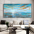 cheap Abstract Paintings-Handmade Oil Painting Canvas Wall Art Decoration Modern Texture Sunset Beach Abstract Landscape for Living Room Home Decor Rolled Frameless Unstretched Painting