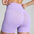 cheap Yoga Shorts &amp; Bikers-Women&#039;s Joggers Gym Shorts Yoga Pants Ribbed Lightweight High Waist Yoga Fitness Gym Workout Shorts Amethyst Pink Fuchsia Fall Sports Activewear Micro-elastic Skinny