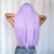 economico Parrucche trendy sintetiche-Parrucche sintetiche Uniformi Costumi di carriera Da principessa Liscio Yaki liscia Parte di mezzo Taglio scalato A macchina Parrucca 26 pollici Viola brillante Capelli sintetici Per donna Cosplay