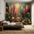 cheap Landscape Tapestry-Valentine&#039;s Day Colorful Flowers Field Hanging Tapestry Wall Art Large Tapestry Mural Decor Photograph Backdrop Blanket Curtain Home Bedroom Living Room Decoration