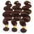 preiswerte 3 Bündel Echthaargewebe-2 # Körperwelle Menschenhaarbündel brasilianisches braunes Haar Weben Bündel braune Haarverlängerung Remy Schokolade Knochen Menschenhaar 3 Stücke