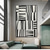 cheap Oil Paintings-Handmade Oil Painting Canvas Wall Art Decoration Abstract Black and White Minimalism Modern for Home Decor Rolled Frameless Unstretched Painting