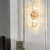 baratos Candeeiros de Parede de interior-luz de parede interna led luz de 3 cores 12cm e14 simples e moderno fundo de tv lâmpada de parede luz atmosfera de luxo cristal decoração para casa base de arandela de poupança de energia sala de