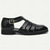 cheap Dress Sandals-Men&#039;s Black Leather Fisherman Sandals - Stylish Buckle Strap Closed-Toe Shoes for Formal and Casual Wear