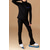cheap Figure Skating Training Outfit-Figure Skating Fleece Jacket Figure Skating Pants Figure Skating Jacket with Pants Women&#039;s Girls&#039; Ice Skating Jacket Tights Outfits Black Dusty Rose Light Purple Patchwork Thumbhole Spandex Stretchy