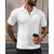 cheap Sports-Men&#039;s Golf Shirt Golf Polo Work Casual Cuban Collar Short Sleeve Basic Modern Plain Classic Spring &amp; Summer Regular Fit Black White Dark Red Golf Shirt