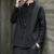 cheap Business Casual-Men's Shirt Linen Shirt Chinese Collar Shirt Mandarin Collar Shirt Casual Shirt Button Up Shirt Plain Streetwear Vacation White Light Green Pink Wine Long Sleeve Grandad Collar Spring &amp;  Fall