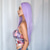 economico Parrucche trendy sintetiche-Parrucche sintetiche Uniformi Costumi di carriera Da principessa Liscio Yaki liscia Parte di mezzo Taglio scalato A macchina Parrucca 26 pollici Viola brillante Capelli sintetici Per donna Cosplay
