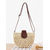 cheap Crossbody Bags-Handwoven Straw Crossbody Bag with Leather Closure - Casual Summer Beach Accessory for Women