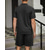 baratos Esportes-Homens Camisa de golfe pólo de golfe Trabalho Casual Lapela Manga Curta Básico Moderno Tecido Botão 2 Peças Primavera Verão Normal Preto Branco Azul Marinho Verde Tropa Camisa de golfe