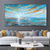cheap Abstract Paintings-Handmade Oil Painting Canvas Wall Art Decoration Modern Texture Sunset Beach Abstract Landscape for Living Room Home Decor Rolled Frameless Unstretched Painting