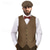 cheap Outfits-Retro Vintage Roaring 20s 1920s Outfits Waistcoat Gentleman Gangster Men&#039;s Halloween Carnival New Year Carnival Party / Evening Masquerade Adults&#039; Cravat Vest Hat All Seasons