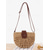 cheap Crossbody Bags-Handwoven Straw Crossbody Bag with Leather Closure - Casual Summer Beach Accessory for Women