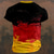 baratos Camiseta Henley 3D&amp;amp;Gráfica-Homens Bandeira Futebol Americano Alemanha Camiseta Camisa Henley Manga Curta Impressão 3D Designer Étnico Rua Casual Diário Verão Primavera Preto Preto 2 Henley Camiseta Henley
