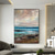 cheap Abstract Paintings-Hand painted Abstract Seascape Paintings On Canvas handmade texture Ocean sea Oil Painting Handmade Blue Art Triptych Paintings for Living Room Wall Decor