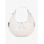 cheap Handbag &amp; Totes-Elegant Ivory Crescent Hobo Bag with Sleek Silver Hardware - Stylish Daily Carry for Women