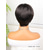 cheap Older Wigs-Synthetic Wig Natural Straight Short Bob Wig 10 inch Black Synthetic Hair Women&#039;s Natural Black