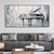 cheap Oil Paintings-Large Original Piano Oil Painting Abstract High Quality Grey Wall Art Contemporary Artwork Modern Texture Living Room Deco Customizable Gift