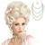 cheap Synthetic Trendy Wigs-Blonde Wigs for Women Cosplay Wig Curly Marie Antoinette Layered Haircut Wig Medium Length Platinum Blonde Synthetic Hair 14 Inch Women Halloween Wig With 2pcs Earrings Pearl Necklace Choker