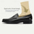 cheap Premium Leather Loafers-Men&#039;s Premium Cowhide Leather Loafers - Classic Black Slip-On Dress Shoes for Business and Formal Wear