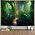 preiswerte Landschaftsteppich-Natur Blumengarten Wandteppich Wanddekoration großer Wandteppich Wanddeko Fotokulisse Decke Vorhang Home Schlafzimmer Wohnzimmer Dekoration Wandtuch XXL Natur