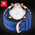 abordables Montres à quartz-OLEVS Hommes Montres à quartz Extérieur Sportif Mode Montre Bracelet Lumineux Calendrier Chronographe IMPERMÉABLE Gel de Silicone Suivre
