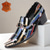 economico Mocassini in pelle premium-Mocassini in pelle di bovino premium con motivo a stelle da uomo – Scarpe da festa eleganti con fibbia in metallo con punte d&#039;oro e tacco alto ideali per occasioni speciali