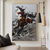 cheap Animal Paintings-Oil Painting Handmade Hand Painted Wall Art Abstract Horse Canvas Painting Home Decoration Decor Stretched Frame Ready to Hang