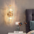 baratos Candeeiros de Parede de interior-luz de parede interna led luz de 3 cores 12cm e14 simples e moderno fundo de tv lâmpada de parede luz atmosfera de luxo cristal decoração para casa base de arandela de poupança de energia sala de