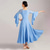 cheap Ballroom Dancewear-Ballroom Dance Dress Pure Color Splicing Women&#039;s Performance Party 3/4 Length Sleeve Crystal Cotton