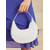 cheap Handbag &amp; Totes-Elegant Ivory Crescent Hobo Bag with Sleek Silver Hardware - Stylish Daily Carry for Women