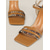 cheap Block Heels-Women&#039;s Boho-Chic Patterned Strap Heels with Textured Block Heel - Perfect for Summer Festivals