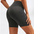 billige Yoga shorts og syklister-Dame Joggebukser Gymshorts Yogabukser Lomme med telefonlomme Lettvekt Høy Midje Pilates Treningsøkt Løp Shorts Helfarge Mote Svart / Hvit Svart Burgunder Høst sport Sportsklær Mikroelastisk Mager