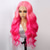 cheap Human Hair Lace Front Wigs-Human Hair Pink-Rose Gradient Color Hair 13*4 Transparent Front Lace Wig Straight Hair 180% Density For Black Women Long Human Hair Lace Wig