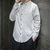 cheap Business Casual-Men's Shirt Linen Shirt Chinese Collar Shirt Mandarin Collar Shirt Casual Shirt Button Up Shirt Plain Streetwear Vacation White Light Green Pink Wine Long Sleeve Grandad Collar Spring &amp;  Fall