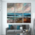 cheap Abstract Paintings-Hand painted Abstract Seascape Paintings On Canvas handmade texture Ocean sea Oil Painting Handmade Blue Art Triptych Paintings for Living Room Wall Decor