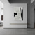 abordables Peintures à l&#039;huile-Peintures à l&#039;huile faites à la main toile mur art décoration moderne simple abstrait noir blanc pour la décoration intérieure roulé sans cadre peinture non étirée