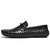 abordables Mocassins décontractés-mocassins en cuir tressé pour hommes - chaussures habillées à boucle élégantes pour les occasions formelles et décontractées