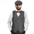 cheap Outfits-Retro Vintage Roaring 20s 1920s Outfits Waistcoat Gentleman Gangster Men&#039;s Halloween Carnival New Year Carnival Party / Evening Masquerade Adults&#039; Cravat Vest Hat All Seasons